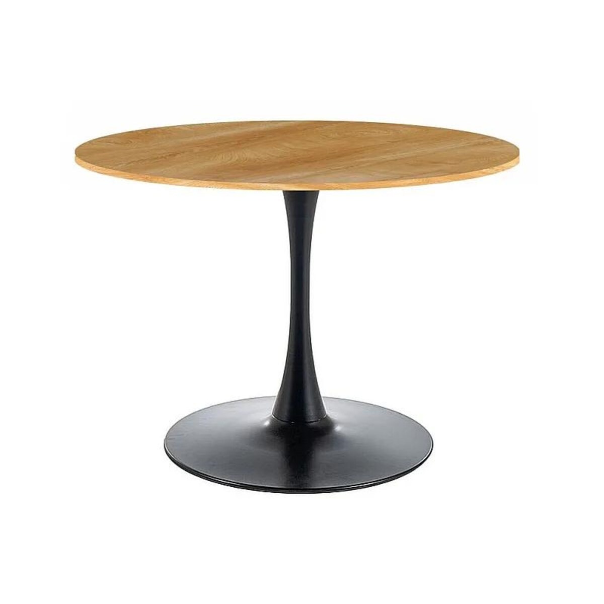 Stół okrągły AMADEO II 90x90 dąb/czarny