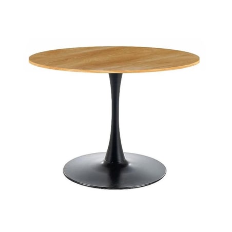 Stół okrągły AMADEO II 90x90 dąb/czarny