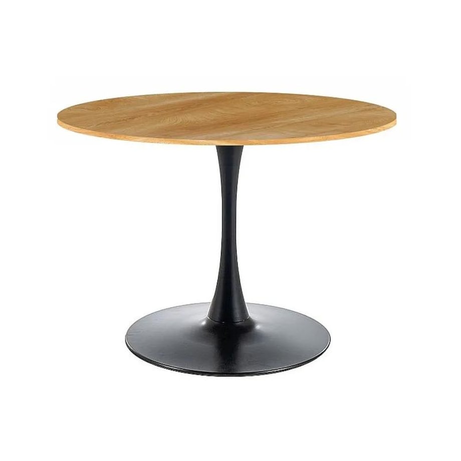 Stół okrągły AMADEO II 90x90 dąb/czarny