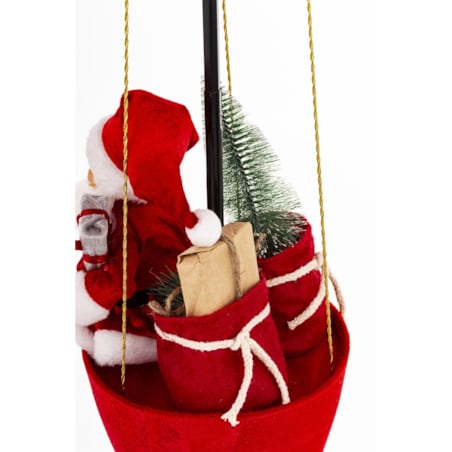 Figurka - Mikołaj w balonie 95x37x37 cm BALOON czerwony