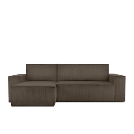 KONSIMO NAPI Uniwersalny narożnik z funkcją spania, brązowy, prawy/lewy