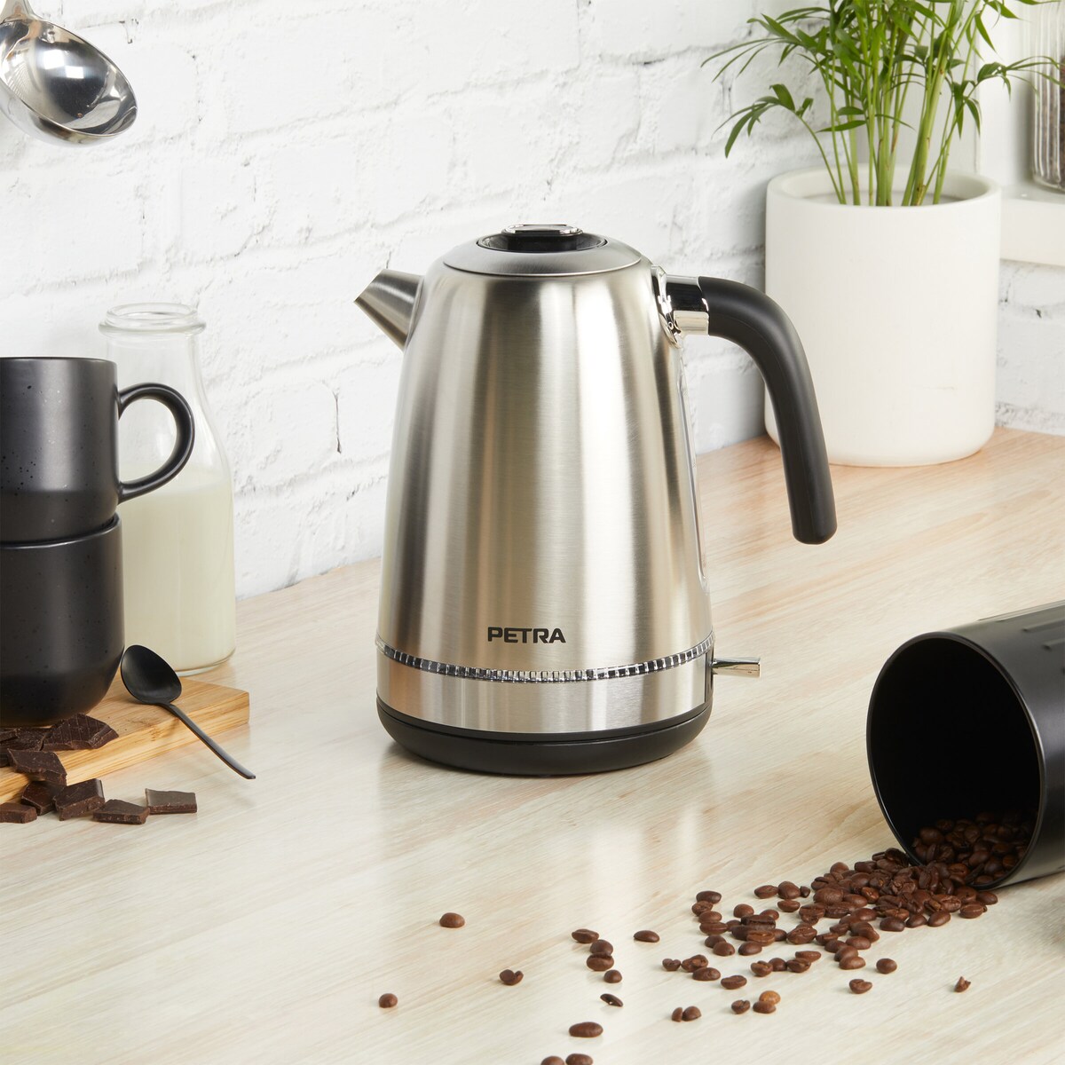 Czajnik srebrny elektryczny 3000 W SALTER, 1,7 l