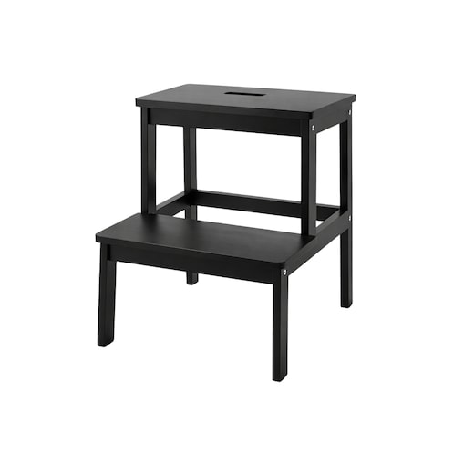 Bambusowy taboret ze schodkiem KROK, wys. 46 cm