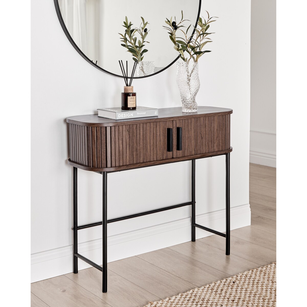 Konsola BRADLEY Ciemnobrązowy