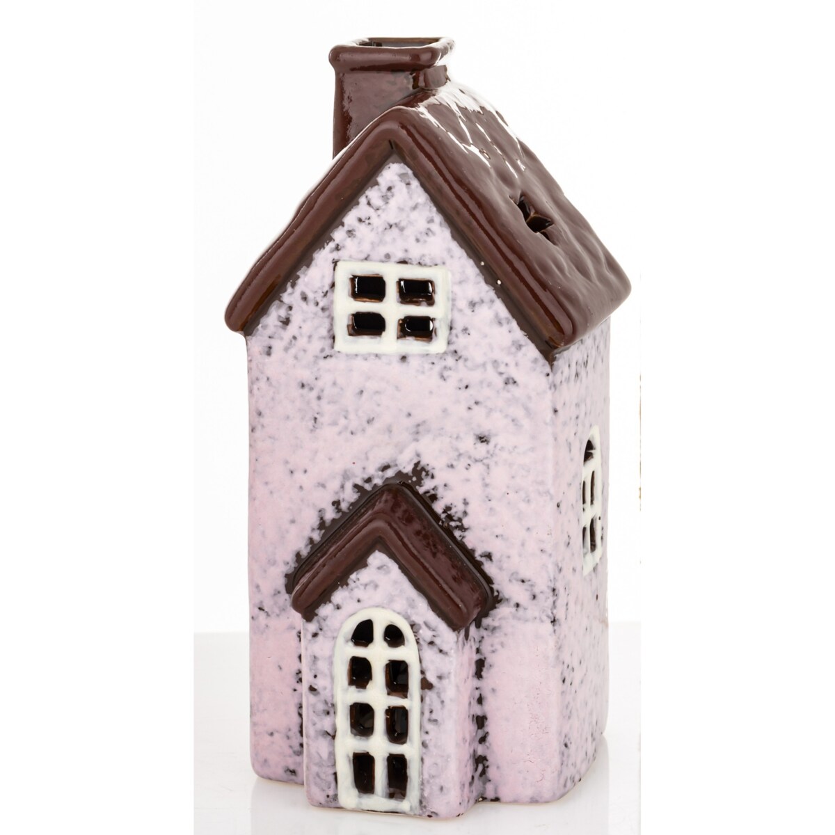 Domek kamienica LED 16x7,5x7 cm BALAY różowy