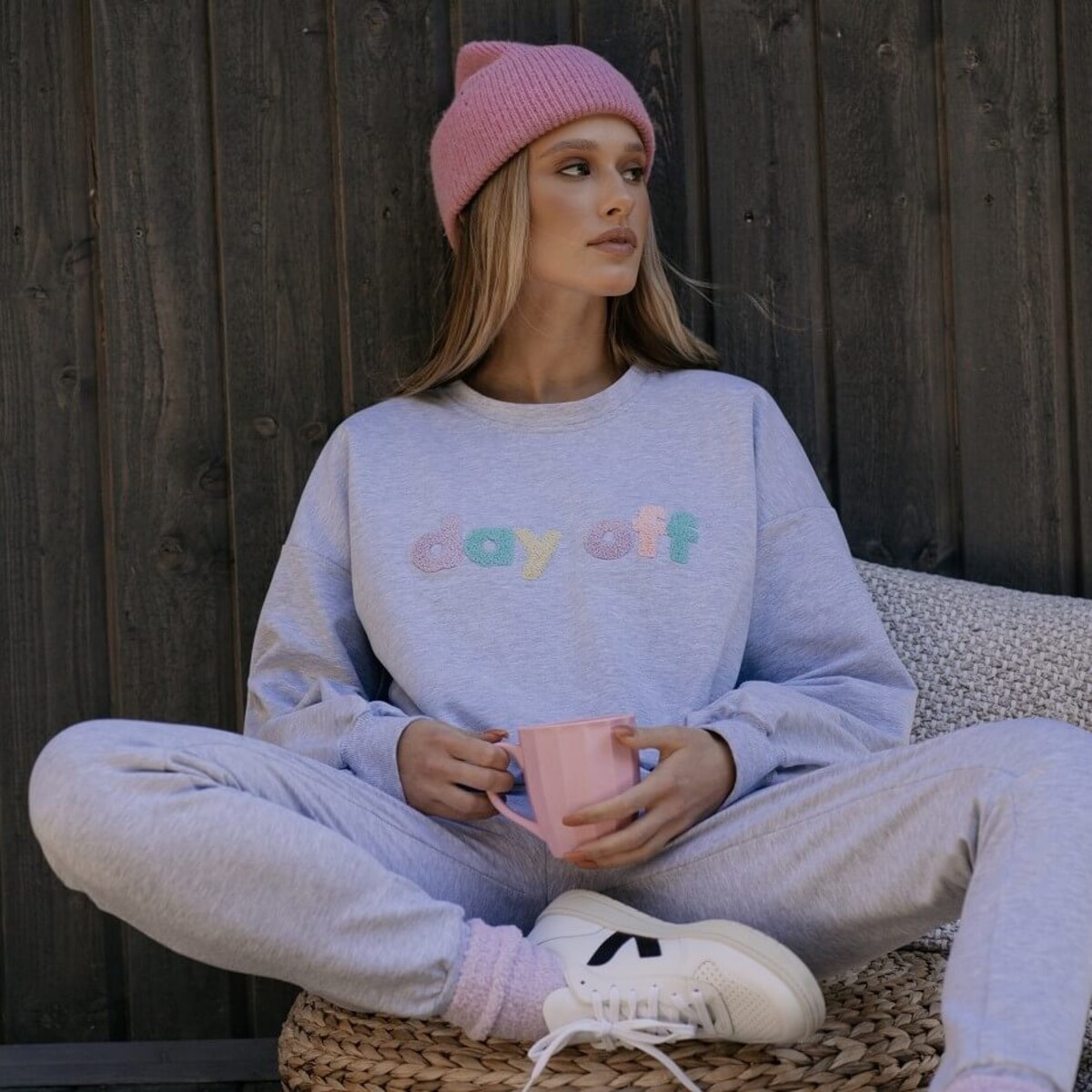 Spodnie typu jogger szare L