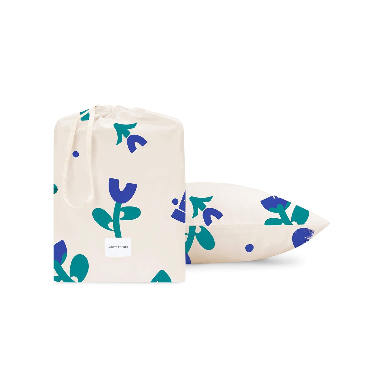 Pościel Graficzne tulipany 140x200 + 50x60 cm