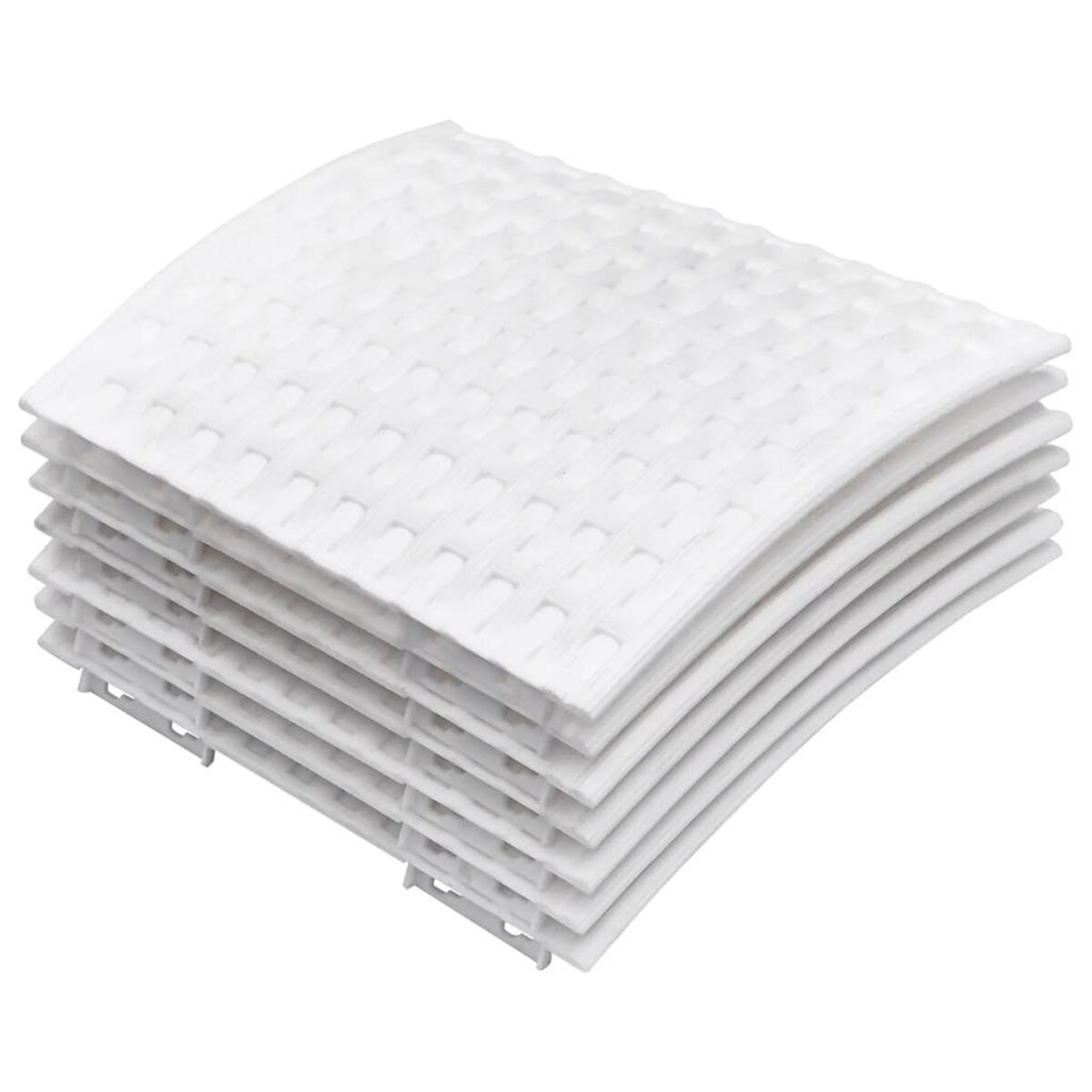 vidaXL Osłona pod choinkę, biała, Ø56x23 cm, plastikowa