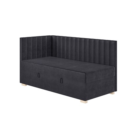 Mesonica Łóżko Snugi, linie granatowe, 90x200, Lewostronne