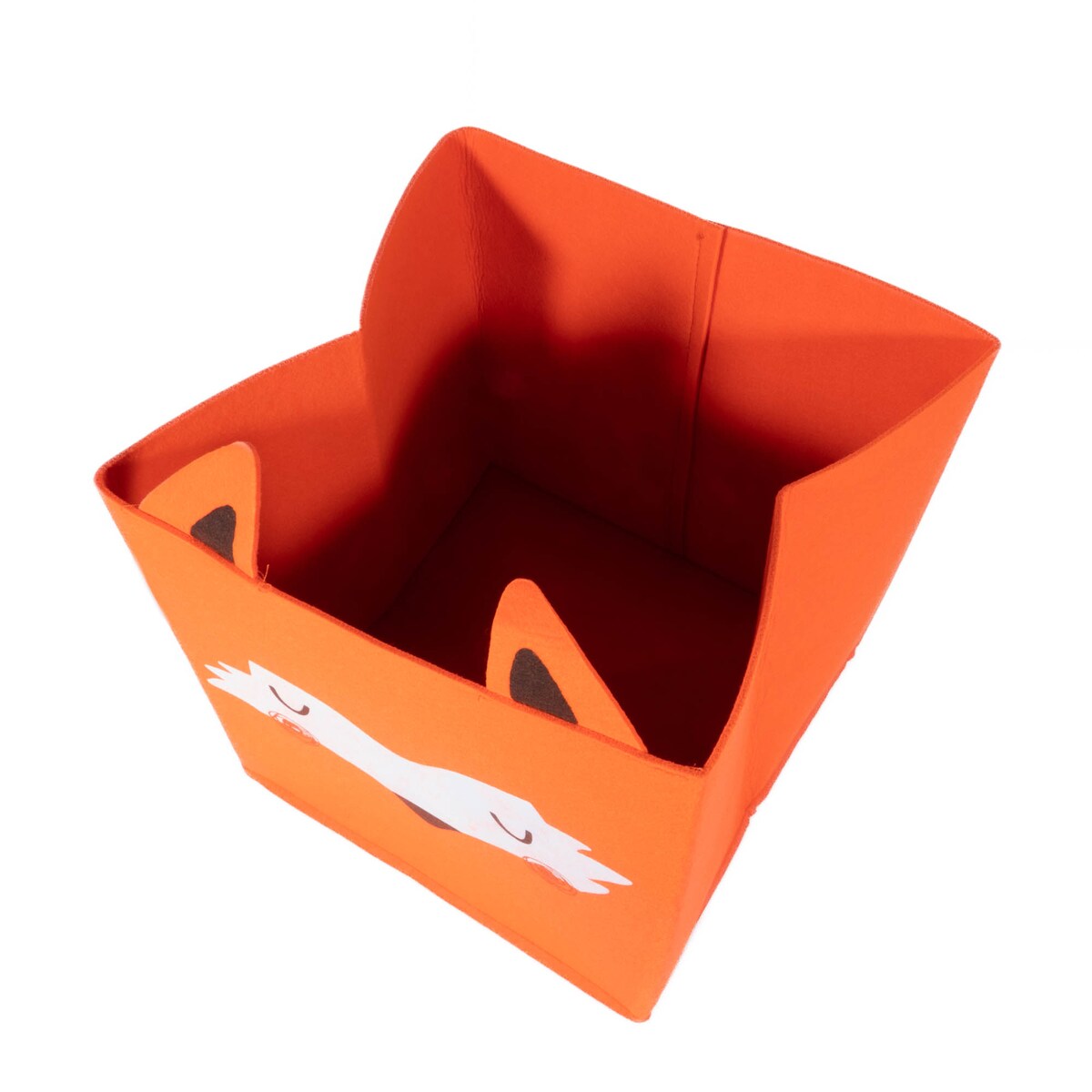 Pojemnik na zabawki składany FOREST FRIENDS, z uszkami, filcowy