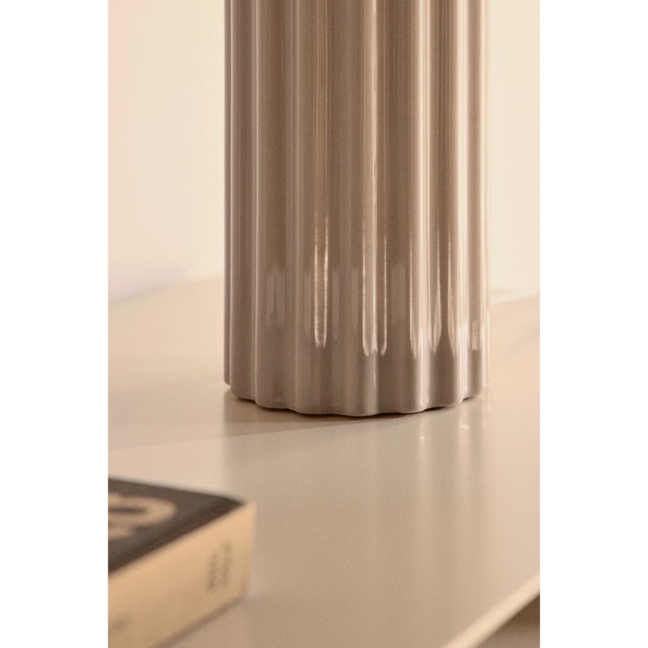 Lampa stołowa z ceramiki i tkaniny Marvila 60 cm