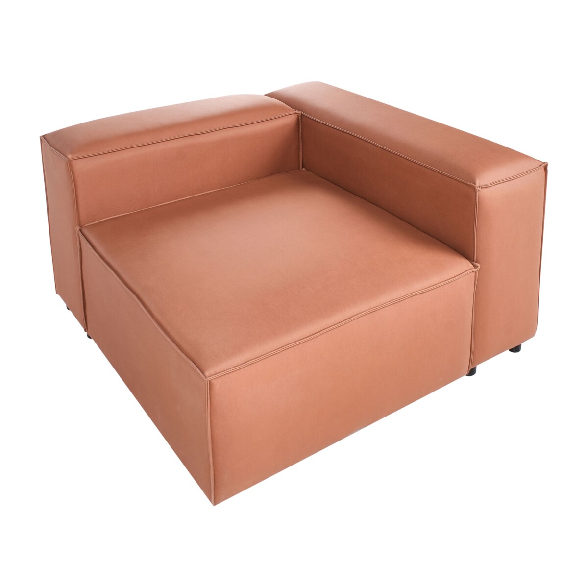 Moduł narożny BRANDE Ekoskóra Złoty brąz Symetryczny