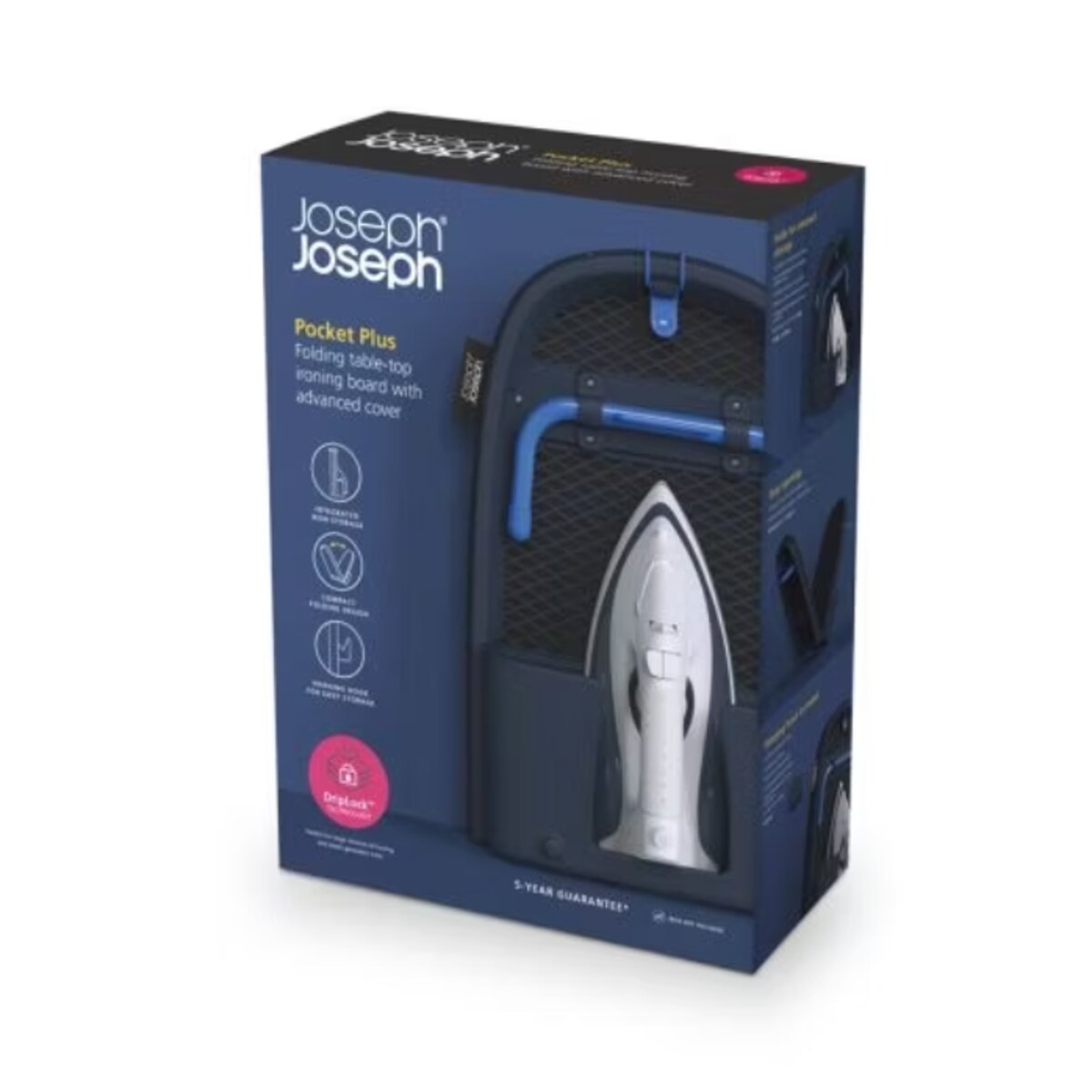 Składana deska do prasowania z miejscem na żelazko Pocket Plus, Joseph Joseph