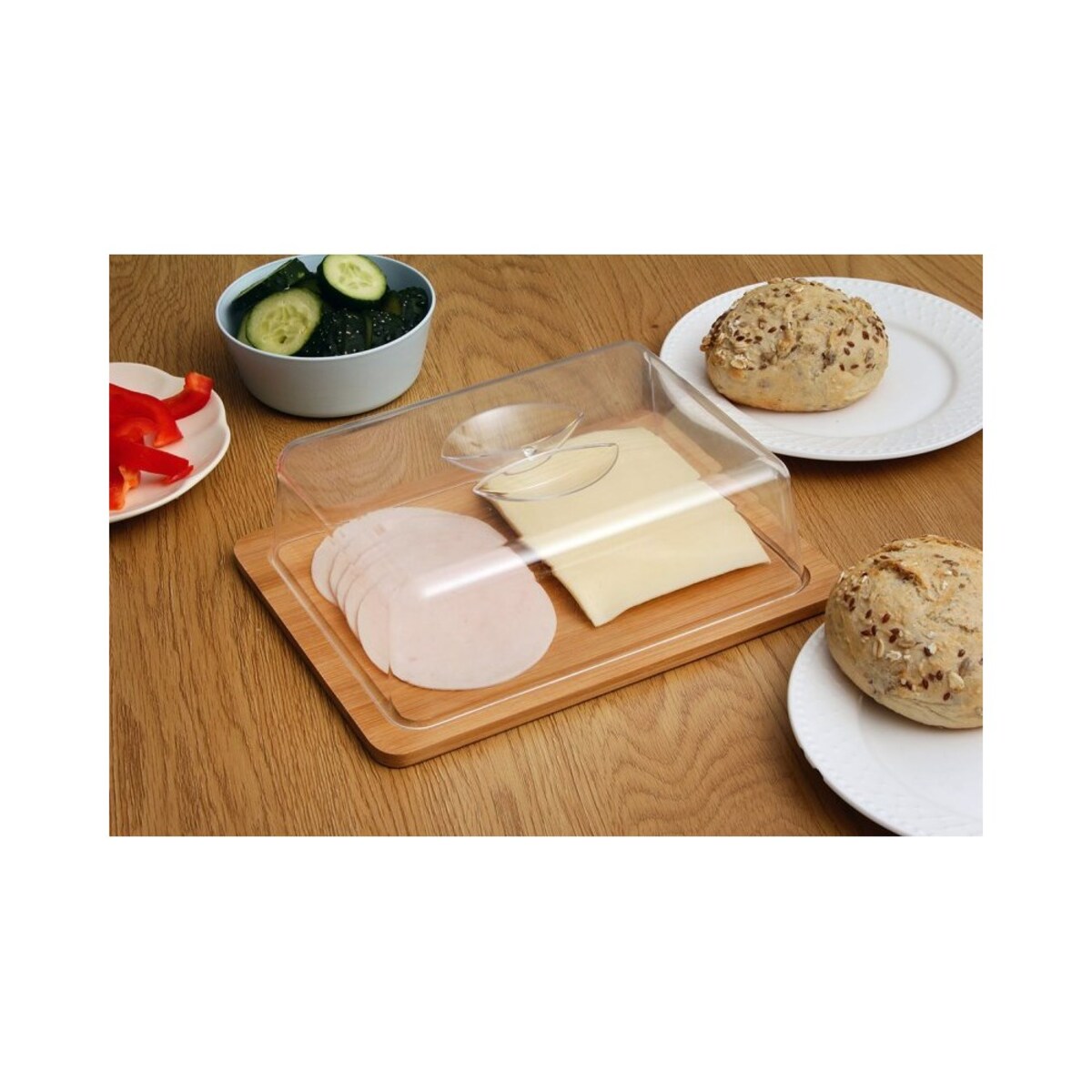 Brunbeste deska z kloszem do podawania serów wędlin 48707