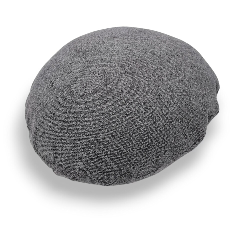 Okrągła ciemnoszara poduszka dekoracyjna 45 cm Ronda