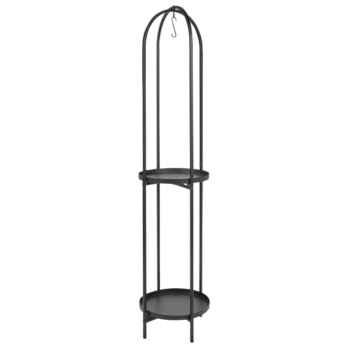Kwietnik TAMARIX Metal 35 cm Czarny