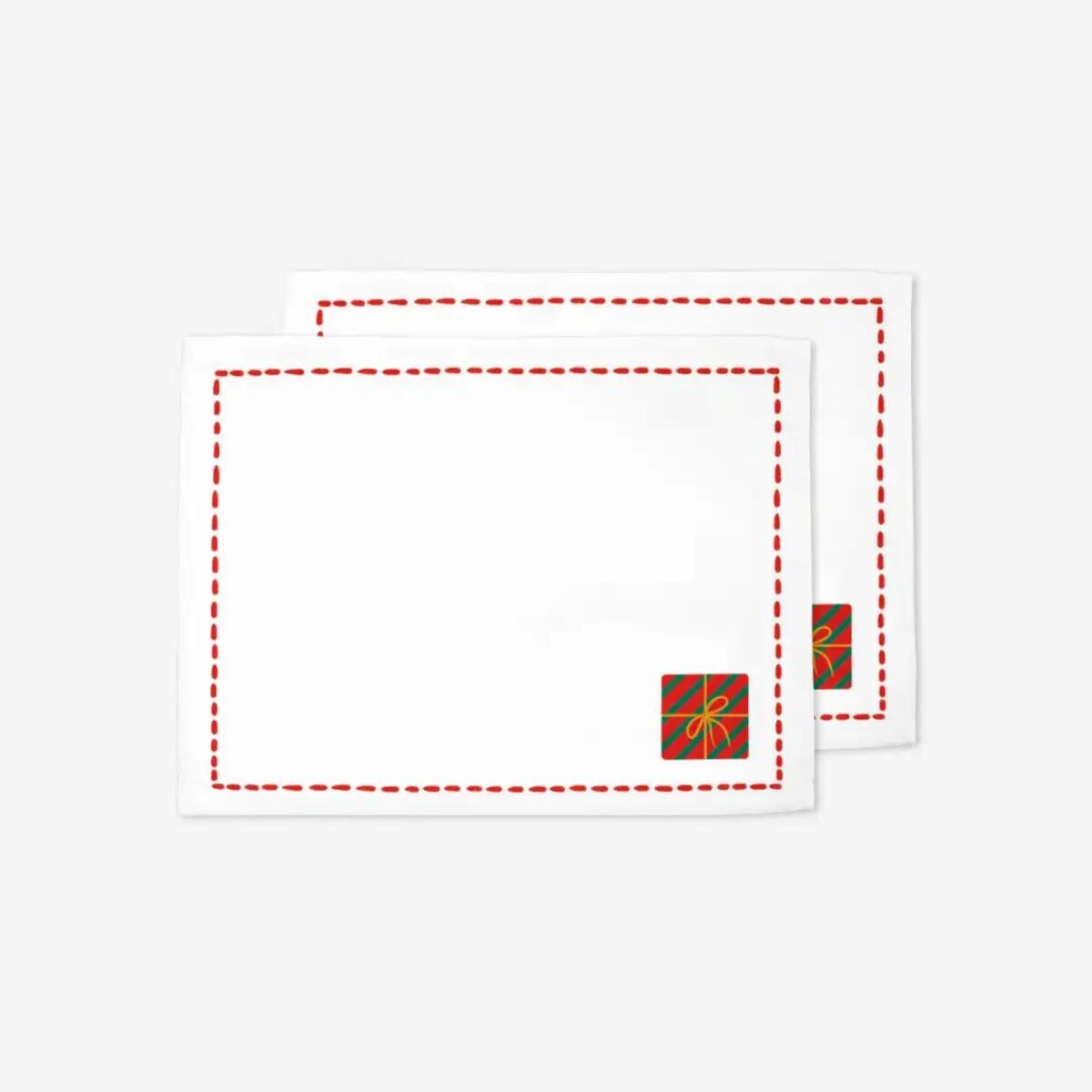 Podkładki świąteczne - Minimalistyczny prezent