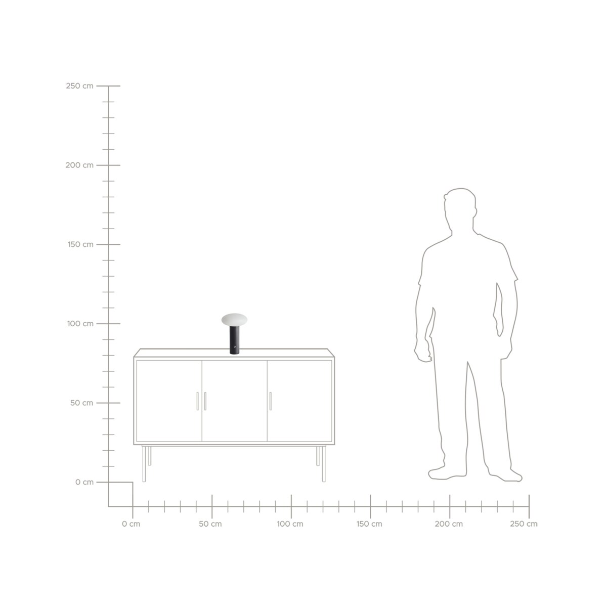 Bezprzewodowa lampa stołowa LED BUAYAN Ze ściemniaczem Metal Czarny