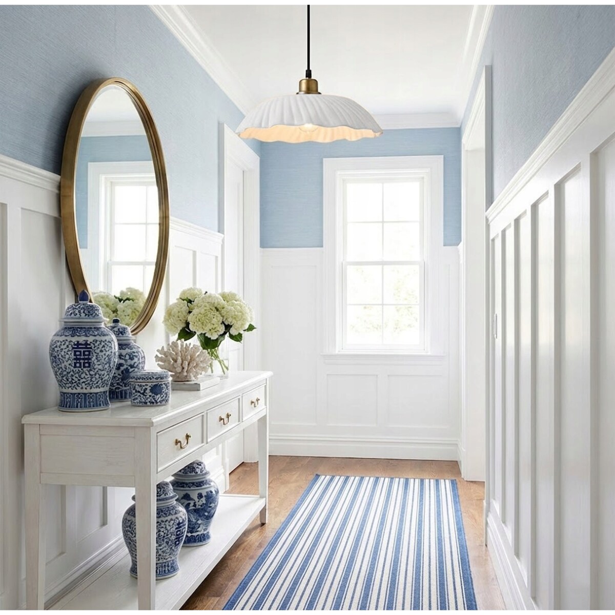 LAMPA SUFITOWA WISZĄCA NAD STÓŁ WYSPE 30cm BIAŁA LOFT DO SALONU KUCHNI