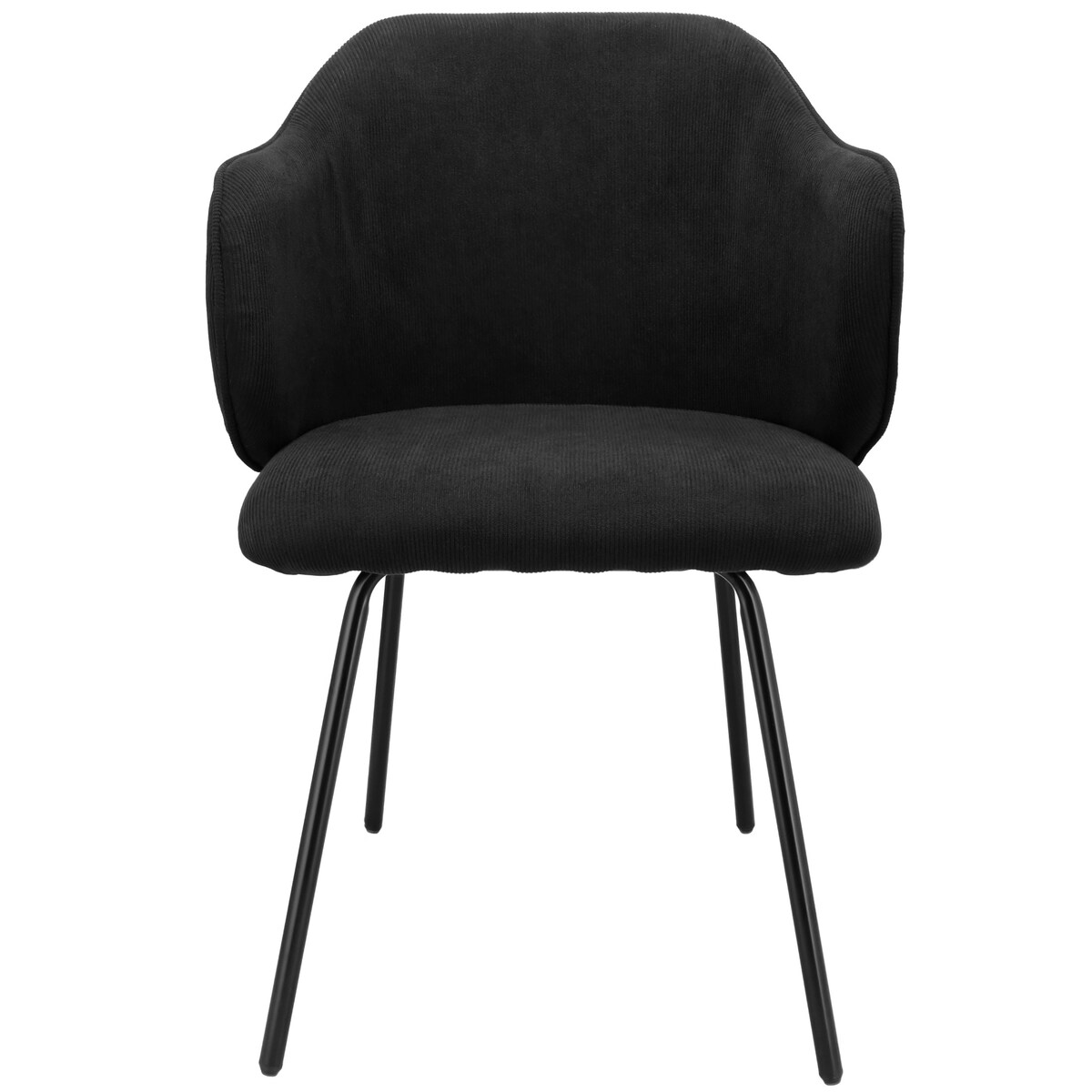 Krzesło z sztruksu tapicerowane DALIA welurowe JUMI