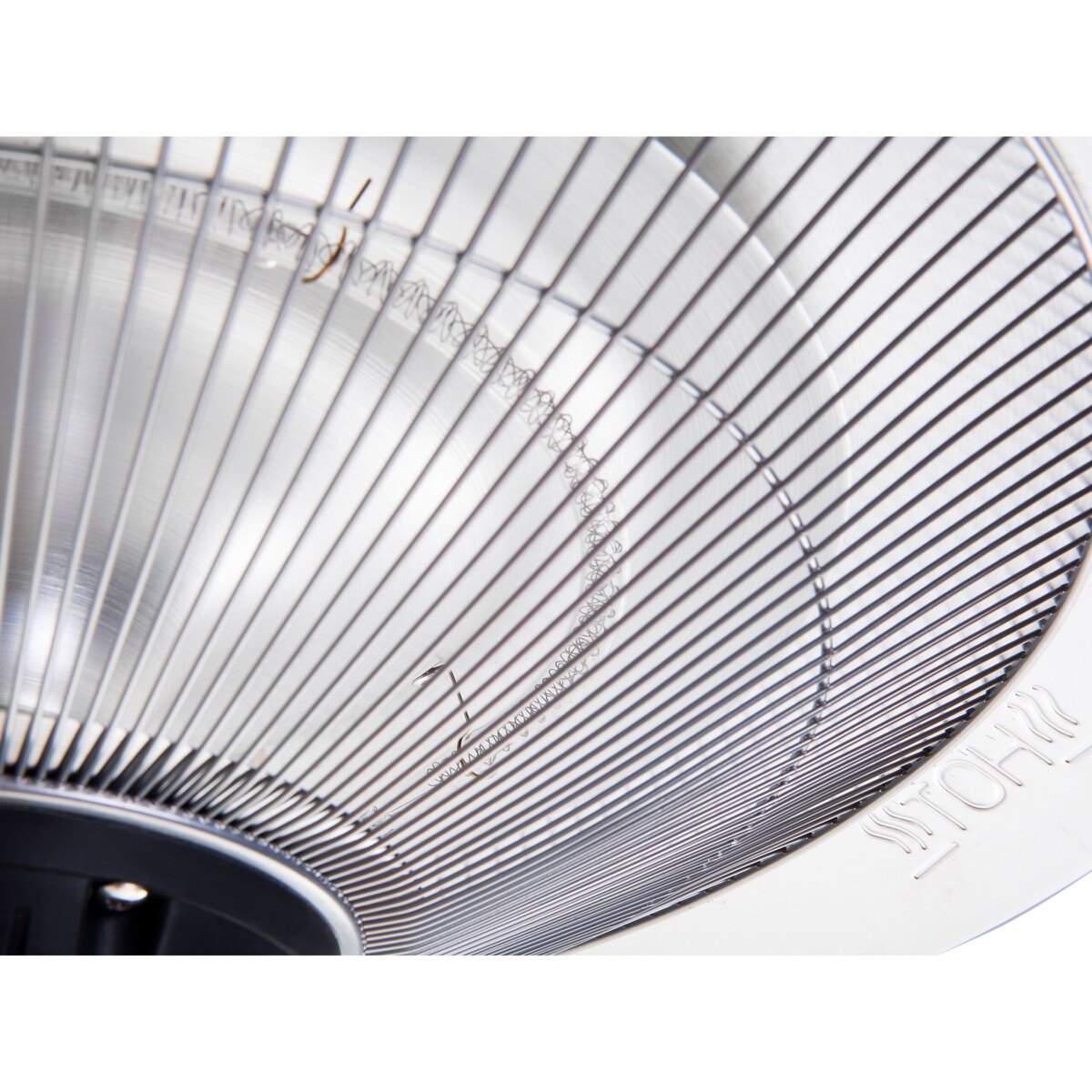 Elektryczny promiennik wiszący srebrny KABA