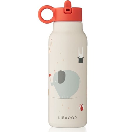 Liewood - Stalowa butelka termiczna z ustnikiem Falk Water Bottle 350ml - circus/sandy