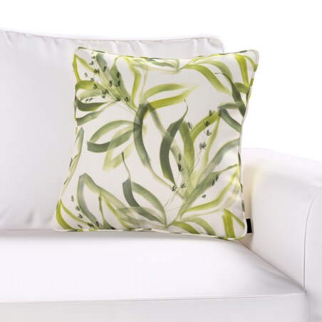 Poszewka Gabi na poduszkę 60x60 biało-zielony