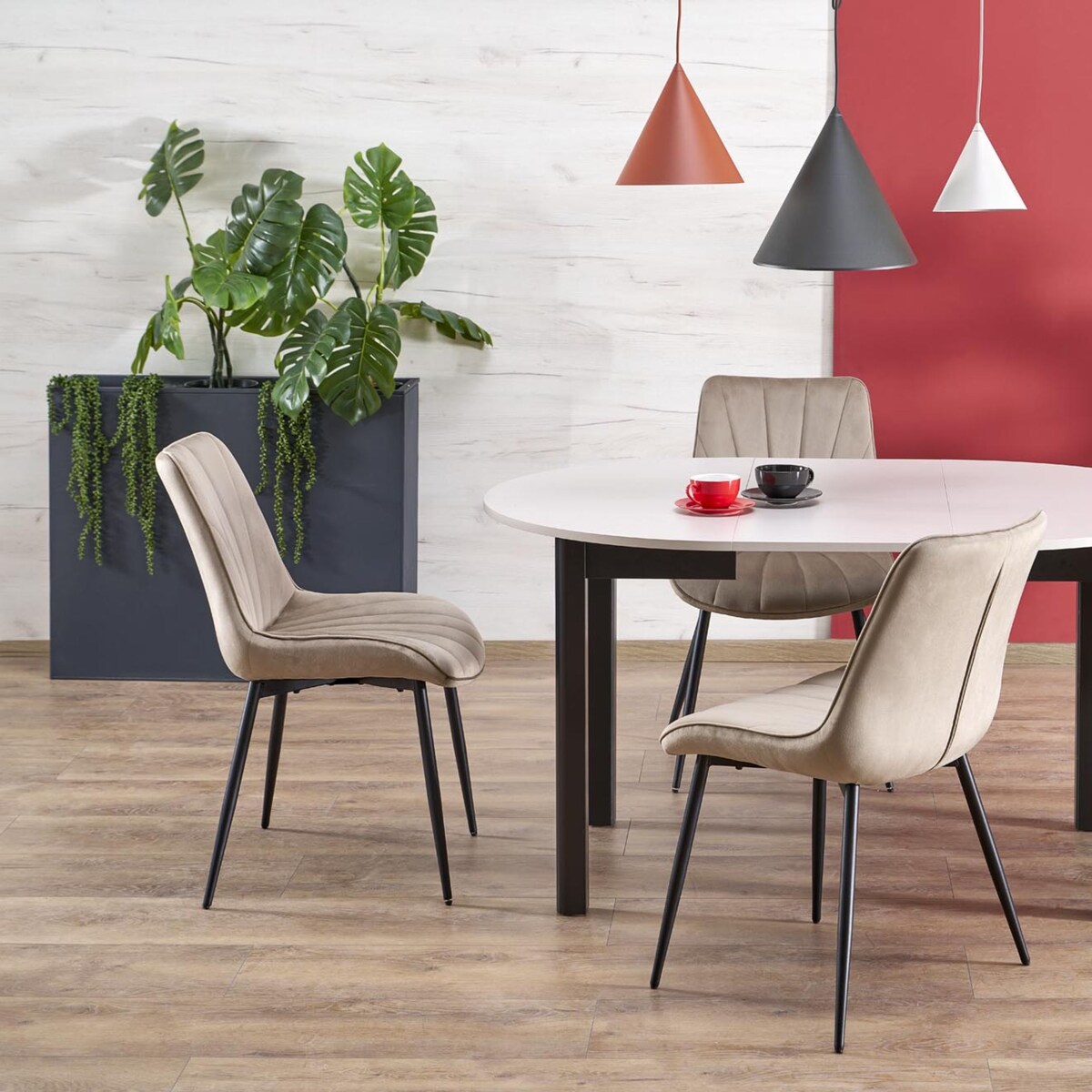 Lampa wisząca TK Lighting CONO 6633 czarna 3xE27 do jadalni i salonu regulowana 160 cm