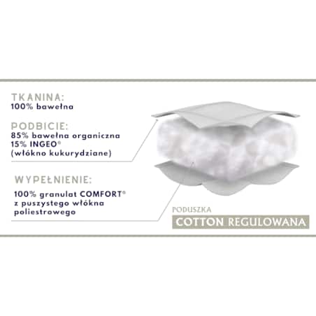 Poduszka regulowana 50x70 COTTON Senna Home