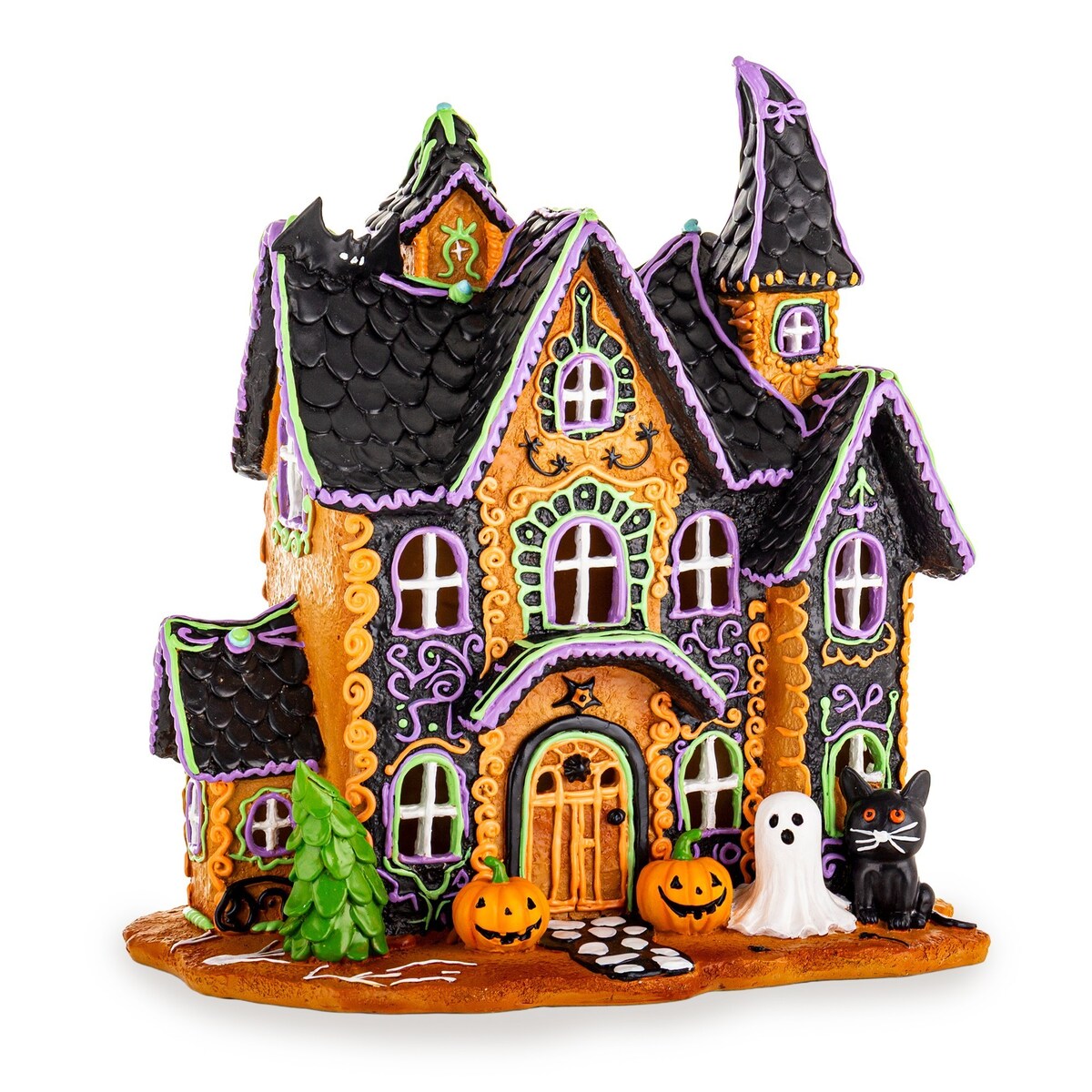 Dekoracja - domek LED 33x31x19 cm GHOST HOUSE