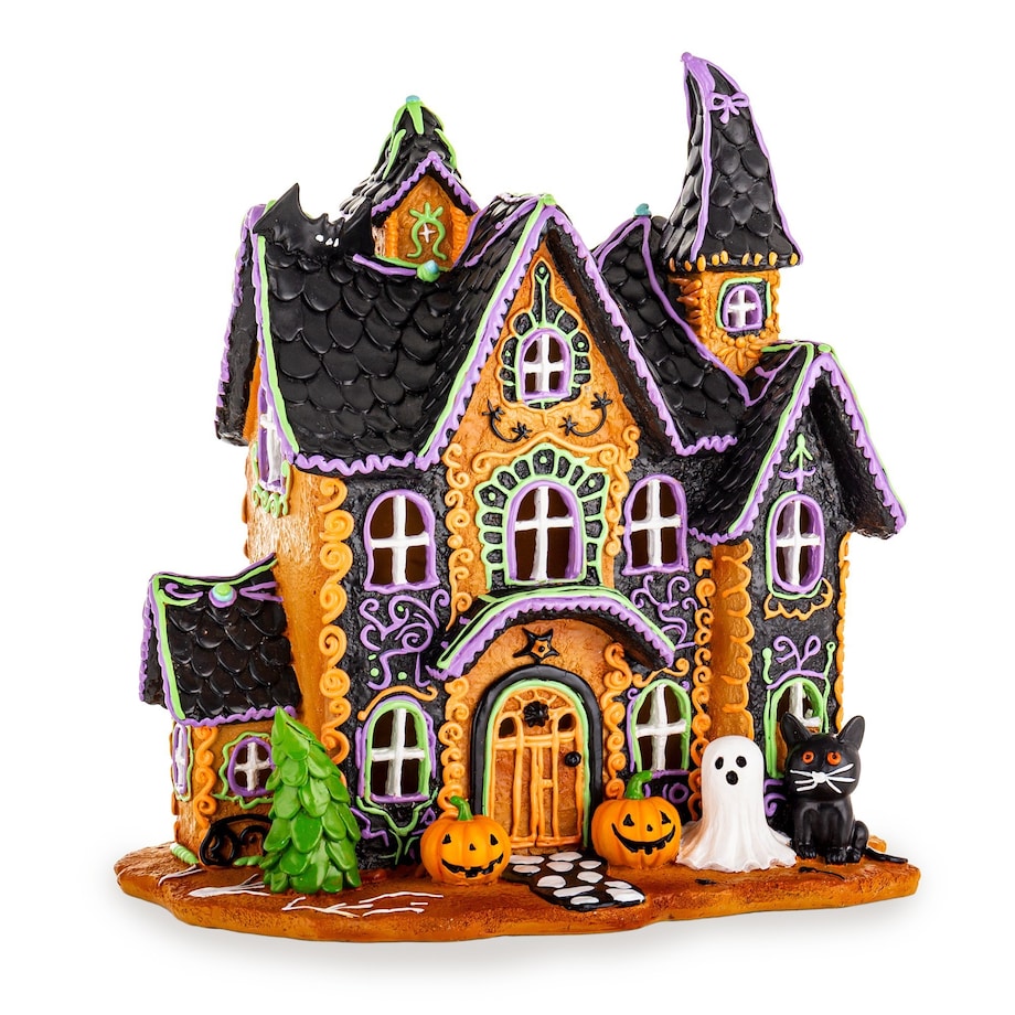 Dekoracja - domek LED 33x31x19 cm GHOST HOUSE