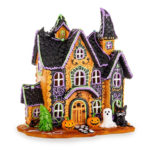 Dekoracja - domek LED 33x31x19 cm GHOST HOUSE