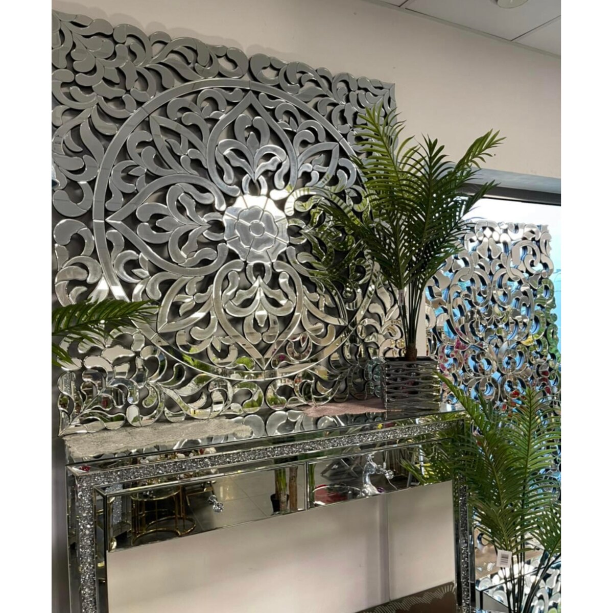 Lustro dekoracyjne Glamour Exclusive Premium 120x120 Panel lustrzany