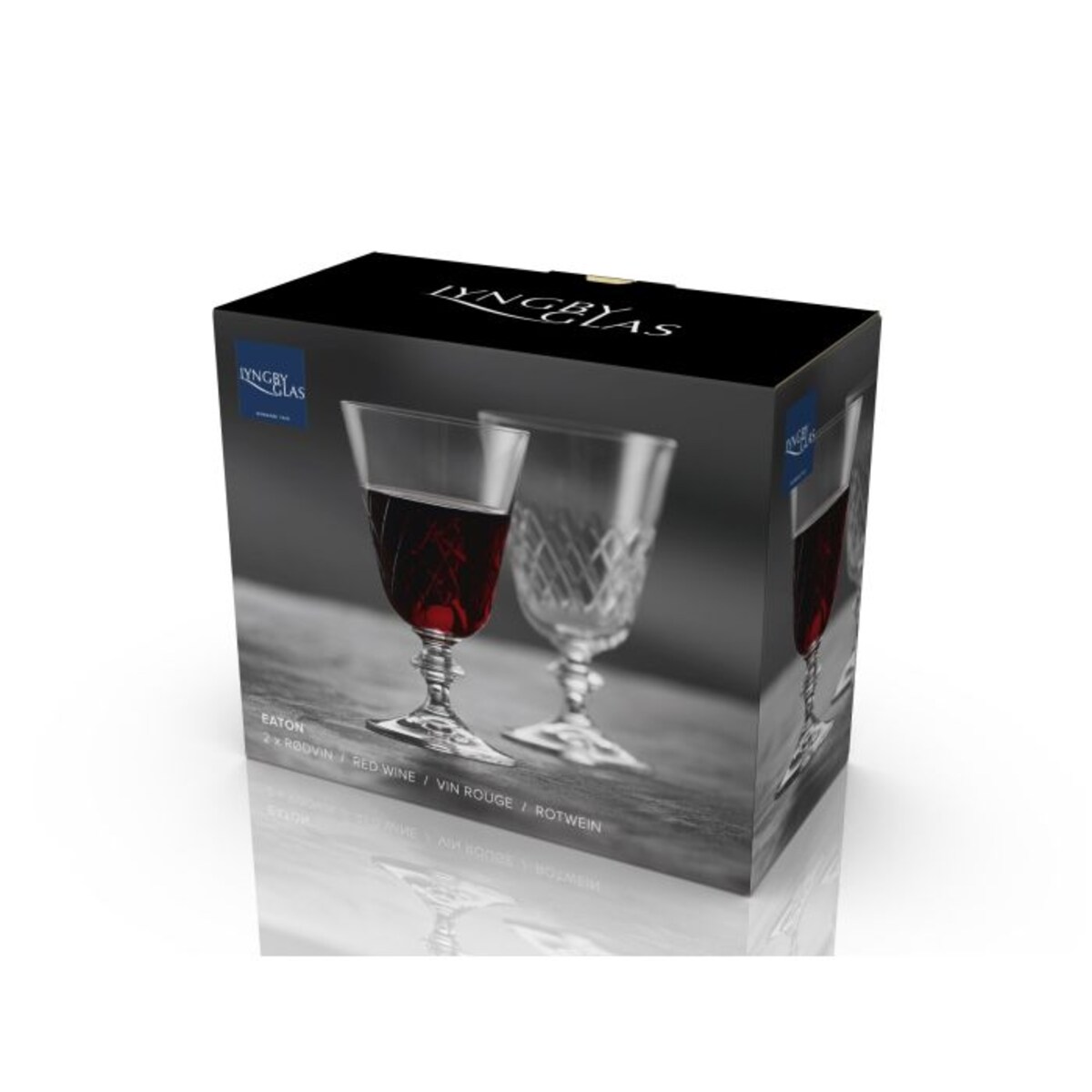Kieliszki do czerwonego wina ze szkła kryształowego Eaton 260 ml 2 sztuki 36236