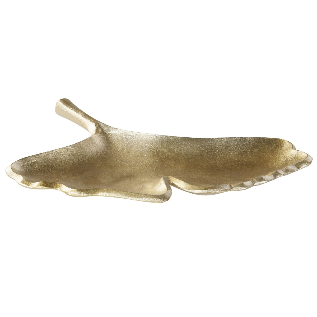 Zestaw 2 pater dekoracyjnych liść miłorzębu złoty PALENQUE