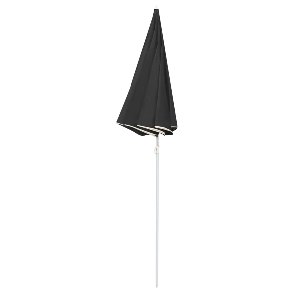 vidaXL Parasol ogrodowy na stalowym słupku, antracytowy, 180 cm