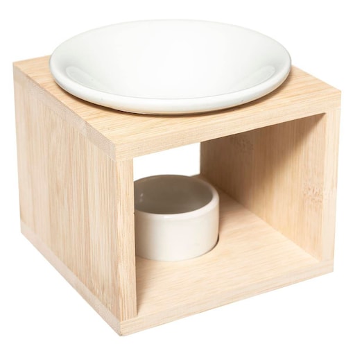 Kominek zapachowy, bambus, 11,5 x 11,5 x 9,5 cm