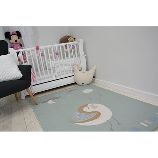 DYWAN dla dzieci LOKO Ptaszek zieleń 160x220 cm