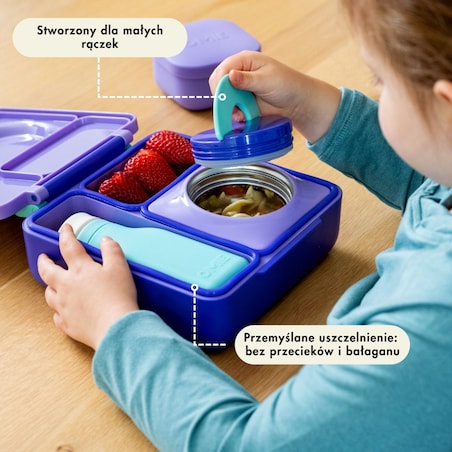 OMIE OMIEBOX lunch box z termosem, Purple Plum