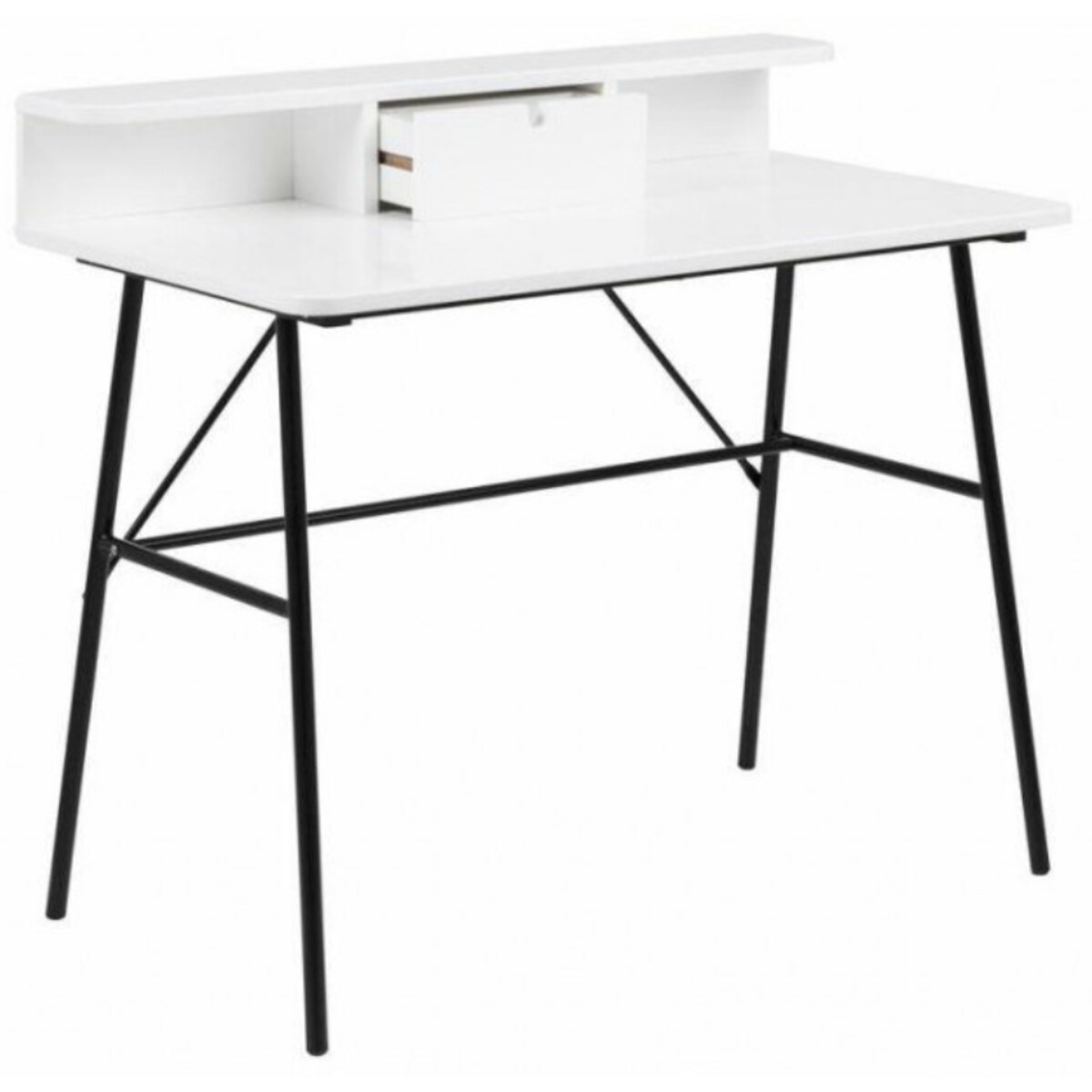 Biurko skandynawskie Actona 0000072288 King Home z szufladą białe