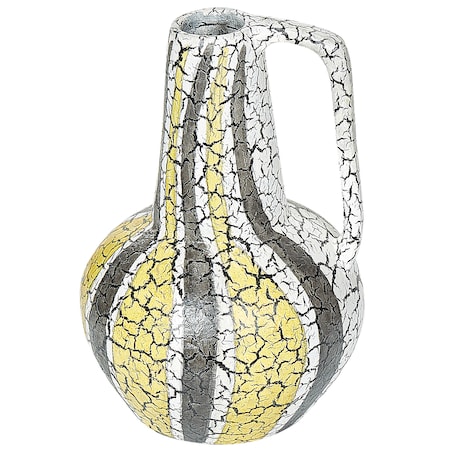 Wazon dekoracyjny MALAKKA Ceramika 34 cm Kolorowy