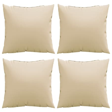 vidaXL Poduszki na sofę, 4 szt., beżowe, 60x60 cm, tkanina