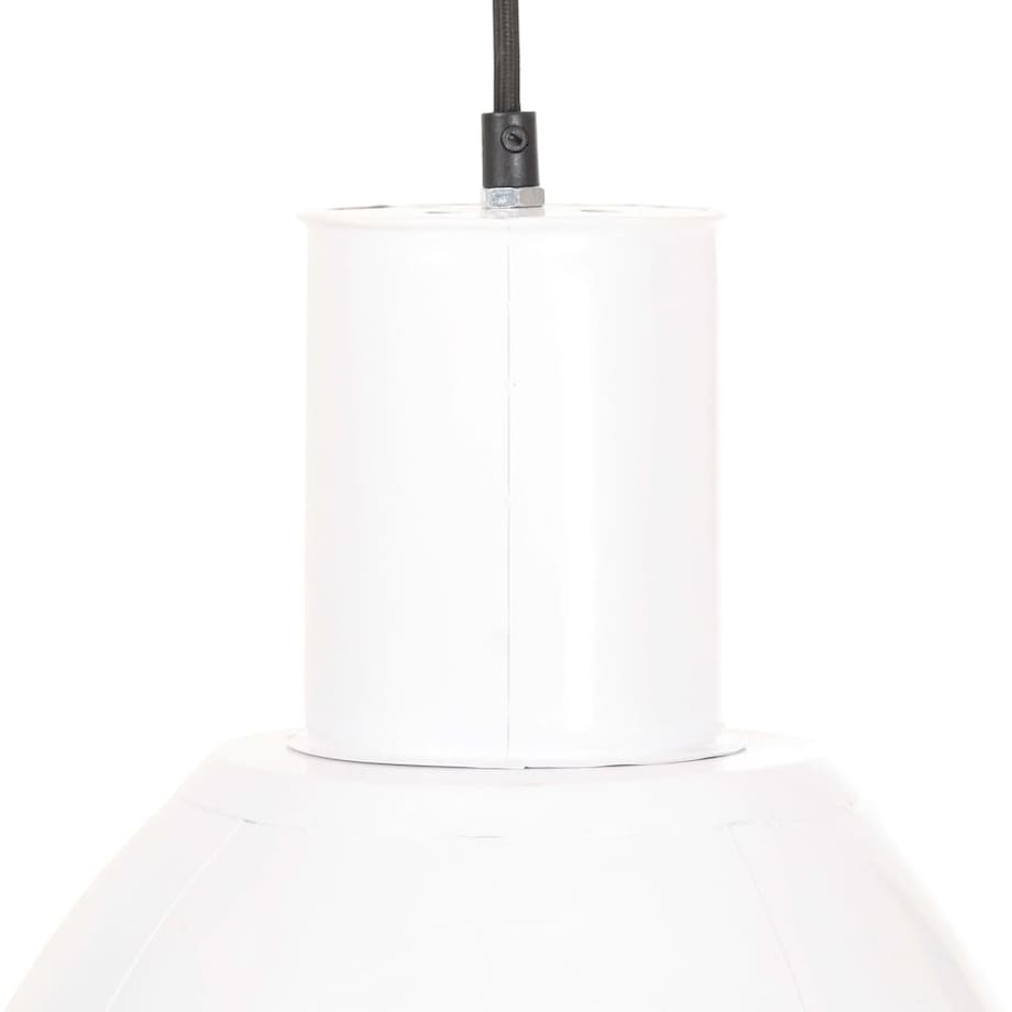 vidaXL Lampa wisząca, 25 W, biała, okrągła, 28,5 cm, E27