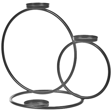 Świecznik CAKUNG Metal 33 cm Czarny