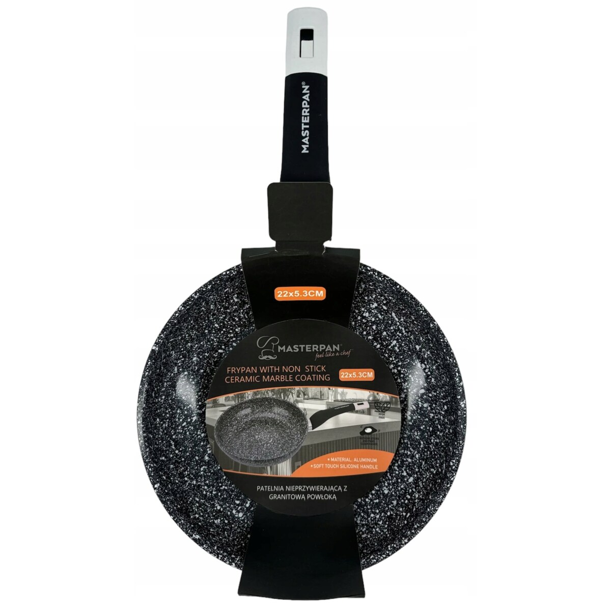 Patelnia Do Smażenia Granitowa 22 Cm Nieprzywierająca Na Indukcję Gaz
