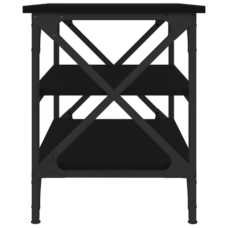 vidaXL Stolik boczny, czarny, 55x38x45 cm, materiał drewnopochodny
