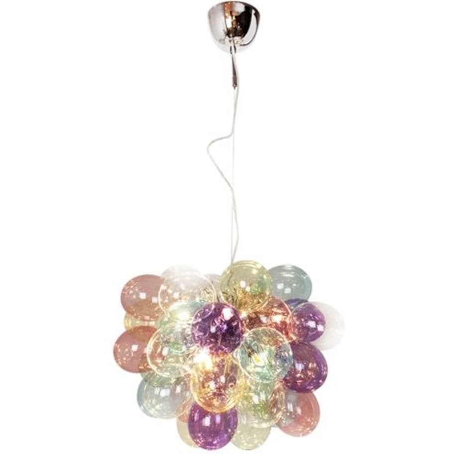 Kolorowa lampa wisząca Gross 4200440-7000 By Rydens szklane bąbelki nad stół