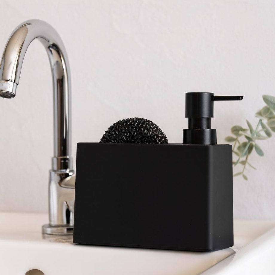 Dozownik z miejscem na gąbkę GRAIN z dolomitu, 320 ml