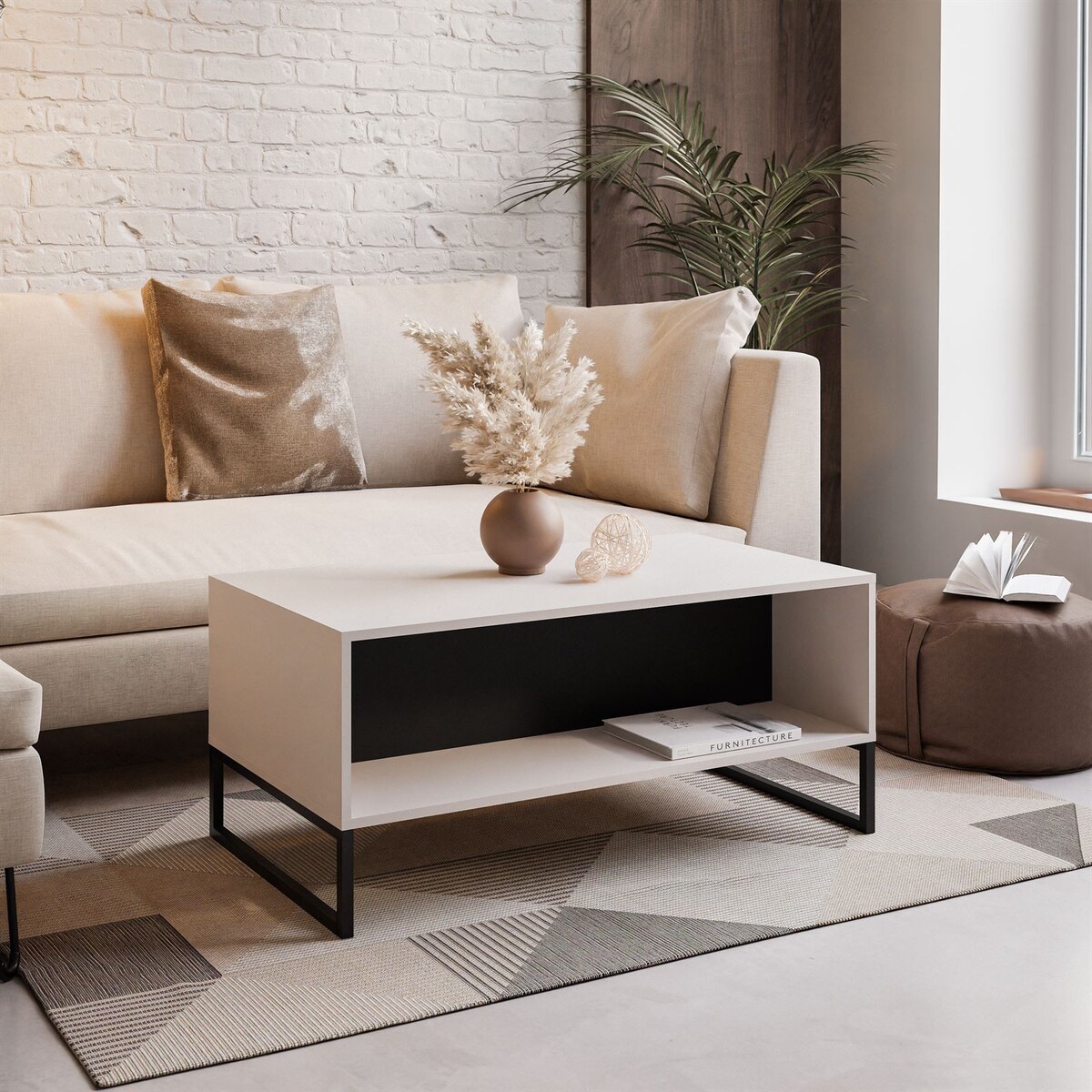 Stolik kawowy MOONLIGHT kaszmir czarny