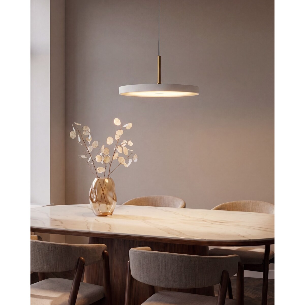 Lampa wisząca LED EVENLODE Metal Biały